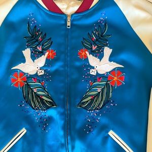 Other Stories - Silk Embroidered Bomber Jacket